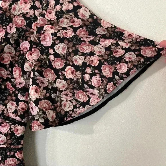 Keepsake The Label One Love Black Rose Mini Dress - Picture 5 of 9